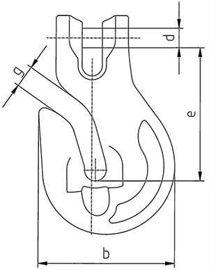 grade 100 winner clevis grab hook