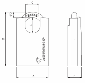 G 55series padlock