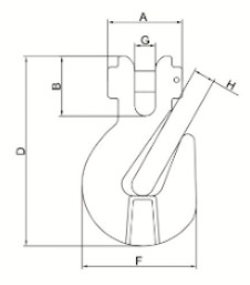Grade 100 Clevis Grab Hook