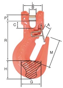 Clevis Grab Hook with Latch