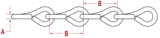 single jack chain stainless steel spec image