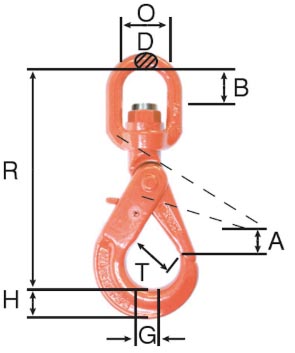 swivel self locking hook spec image