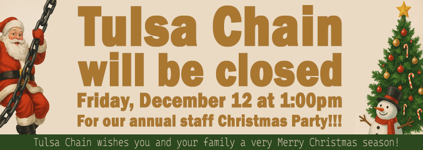 Closed at 1pm Dec. 12th for our Annual Christmas Party