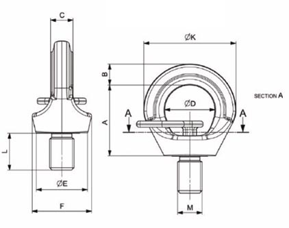 Heavy Lift Swivel Hoist Ring