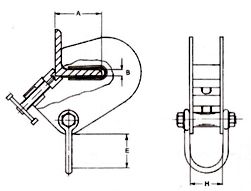 Adjustable Superclamp Angel Section Clamps