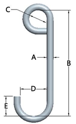 Alloy Steel J Hooks Style 9