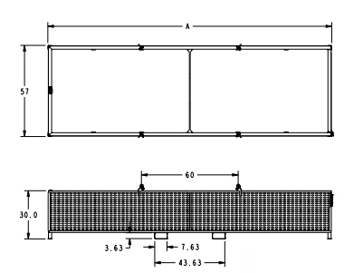 material basket fixed sides