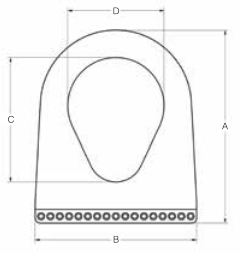 wire mesh sling triangle
