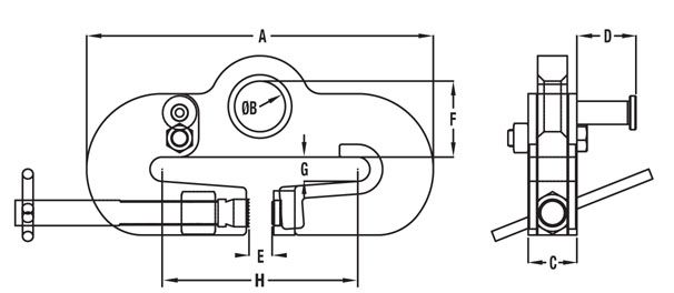 beam web clamp spec