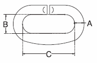 stainless steel c link