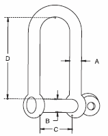 captive pin Long D