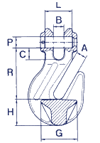 Grade 80 Clevis Grab Hook