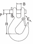 stainless steel clevis safety slip hook