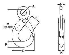 Eye Style Latchlok Hook CM