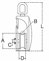 eye swivel seine block