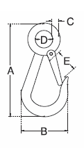 fixed eye safety hook