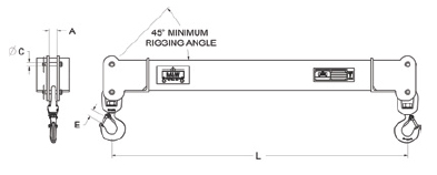 fixed spreader beams