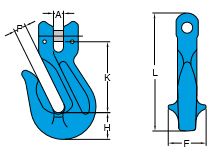 grade 100 clevis grab hook