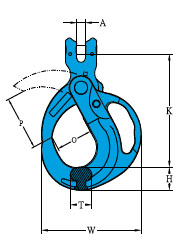 grade 100 clevis grip safe locking hook