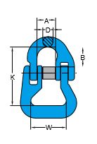 Grade 100 Web Sling Connector