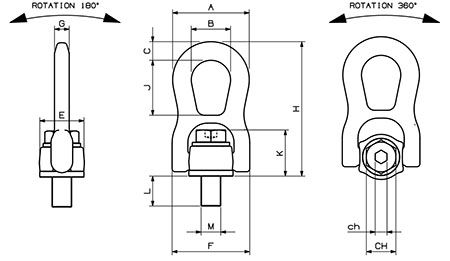 Heavy Lift Swivel Hoist Ring