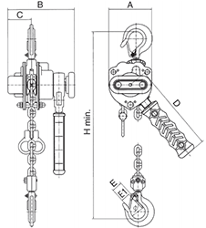 mechanical lever hoist