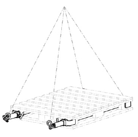 Pallet lifting bars