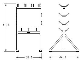 Rigging Rack 500 capacity specifications