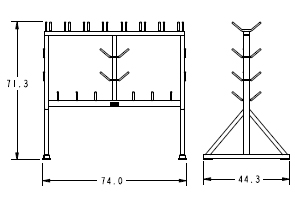 Rigging rack wll 800 lb. specificaitons