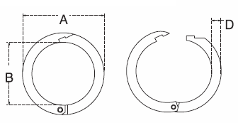 stainless steel ring catch