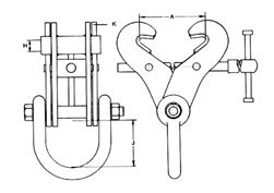 SC fixed girderclamp