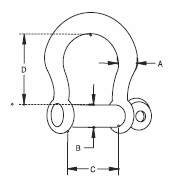 screw pin anchor shackle