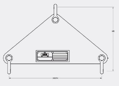 small length lift beams shackle top specifications