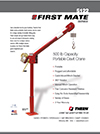 First Mate Series 5122 Davit Crane Specifications