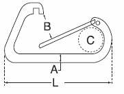 stainless spring clip