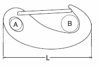 stainless spring gate snap shackle