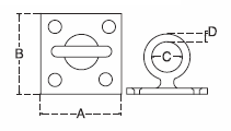 square swivel pad eye