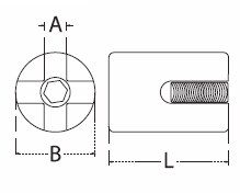 stainless steel cross cable clip