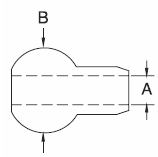 stainless single shank ball swage