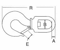 stainless swivel safety hook