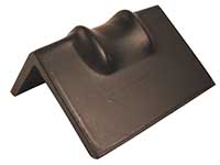 4" steel corner protector rubber coated