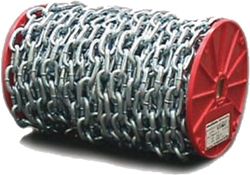 ASC MC13031715 Low Carbon Steel Inco Double Loop Chain 3 Trade Polycoated White 90 lbs Working Load Limit 0.08 Diameter x 150 Length 