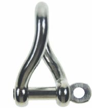 Screw Pin Twisted Shackle Stainless Steel