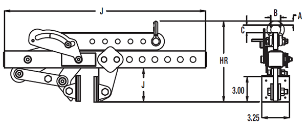 Caldwell Group Concrete Pressure tongs with Urethane Pads specifications