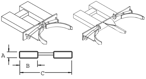 Caldwell steel drum grippers specifiations