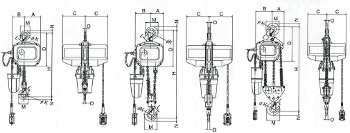 electric chain hoist series fa specifications