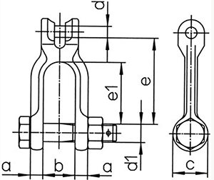 grade 100 winner clevis bolt shackle Pewag