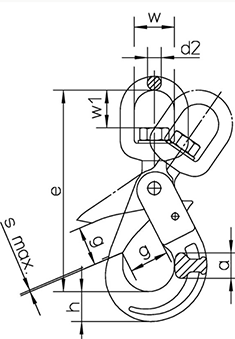 swivel safety hook Pewag grade 100
