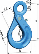 grade 120 eye self locking hook specifications Pewag