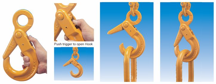 Grade 80 Eye Self Locking Hook Code Yc
